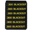 Aolamegs 300 Blackout Magazine Marking Band 6 Pack (Black-Yellow)