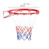 BBZY Kids Basketball Hoop,Basketball Rim Goal Wall Mounted Basketball Hoop Indoor Outdoor Hanging Basketball Hoop,39centimeter/15inch (Color : Red) view 2