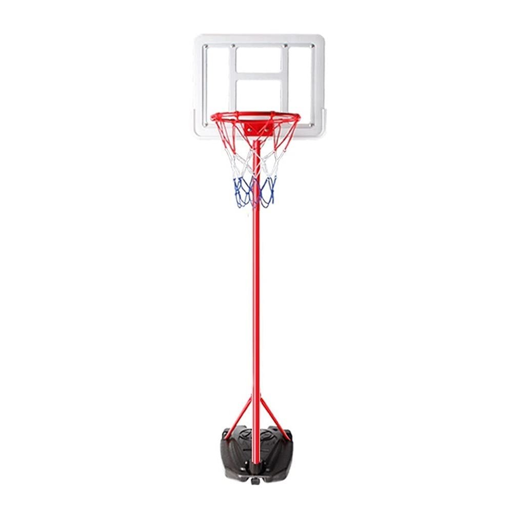 BBZY Height-Adjustable Basketball Hoop for Kids,Portable Backboard System Bracket,with 2 Basketballs,Fillable Base,Weatherproof