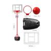 BBZY Height-Adjustable Basketball Hoop for Kids,Portable Backboard System Bracket,with 2 Basketballs,Fillable Base,Weatherproof view 2