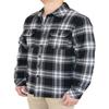 AIRNINE Men's Heavy Weight Quilted Lined Plaid Flannel Shirt Jacket (S to 5XL) (Black_2212, 4X-Large) view 2