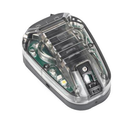 Tactical Helmet Signal Light Optional 4 Modes with Visible LED + IR Constant-on/Strobe, Waterproof Ladybird Survival Identification Lamp for Outdoor Sports