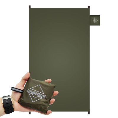 Onewind Small Footprint, 4000mm Waterproof Rate PU Coating, 47" * 27" Ultralight Camping Ground Sheet with Carry Bag for Backpacking, Camping, Picnic, Mat