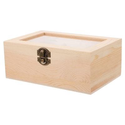 Cabilock 1pc Jewelry Storage Box Lock Organizer for Jewelry Display Multi- Storage Six-compartment Design for Earrings Necklaces and Items