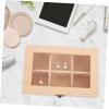 Cabilock 1pc Jewelry Storage Box Lock Organizer for Jewelry Display Multi- Storage Six-compartment Design for Earrings Necklaces and Items view 2