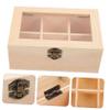 Cabilock 1pc Jewelry Storage Box Lock Organizer for Jewelry Display Multi- Storage Six-compartment Design for Earrings Necklaces and Items view 3