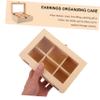 Cabilock 1pc Jewelry Storage Box Lock Organizer for Jewelry Display Multi- Storage Six-compartment Design for Earrings Necklaces and Items view 4