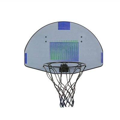 Basketball Hoop for Children,Portables Basketball Rim Basketball Backboard Easy to Assemble,Suitable for Size 1-3 Balls (Color : Gray)
