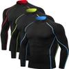 2/3 Pack Men's Compression Shirts Long Sleeve Workout Shirts Mock Turtleneck Athletic Base Layer Active Undershirts Tops view 1
