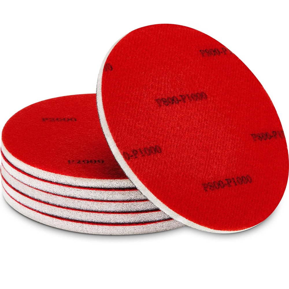Maitys 6 Pieces Bowling Sanding Pads 1000 Grit Bowling Ball Sanding Kit Accessories Resurfacing Polishing Cleaning Kit for Sports Ball Clean Display