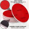 Maitys 6 Pieces Bowling Sanding Pads 1000 Grit Bowling Ball Sanding Kit Accessories Resurfacing Polishing Cleaning Kit for Sports Ball Clean Display view 3