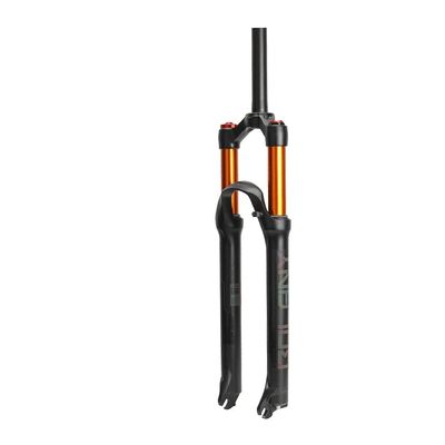Jejy MTB Bike Air Fork Shock Absorber 26/27.5/29 Inch,Mountain Bicycle Suspension Fork Manual Lockout QR 9mm Quick Release (Color : Gold Tube Manual Lockout, Size : 27.5)