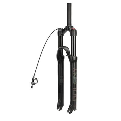 Jejy MTB Bike Air Fork Shock Absorber 26/27.5/29 Inch,Mountain Bicycle Suspension Fork Manual Lockout QR 9mm Quick Release (Color : Black Remote Lockout, Size : 29)