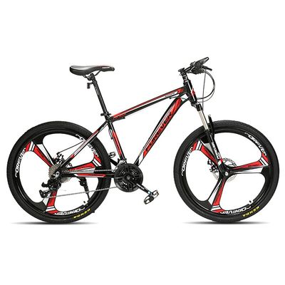 FUFU 24-inch Mountain Bike,24-Speed Bike,Full Suspension Gear,Double Disc Brakes,Adult Bicycle (Color : B)
