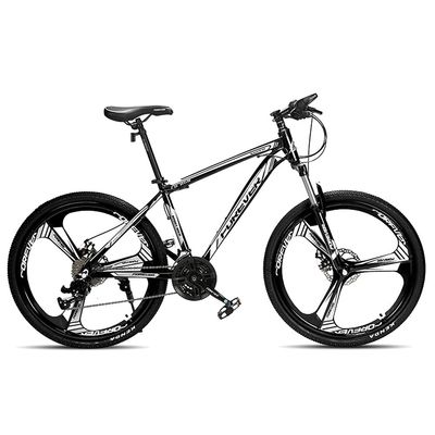FUFU 24-inch Mountain Bike,24-Speed Bike,Full Suspension Gear,Double Disc Brakes,Adult Bicycle (Color : A)