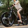 FUFU 24-inch Mountain Bike,24-Speed Bike,Full Suspension Gear,Double Disc Brakes,Adult Bicycle (Color : A) view 2