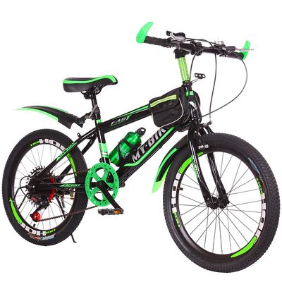 FUFU 20-inch Children's Outdoor Bicycle,Variable Speed Bicycle,Suitable for Boys and Girls Aged 9-14,Adjustable Mountain Bike (Color : Green)