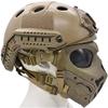 PJ Tactical Fast Helmet with Adjustable Airsoft Mask Skull Full Face MaskSuitable for Airsoft Paintball, Halloween, Role-Playing, Costume Parties and Movie Props view 2