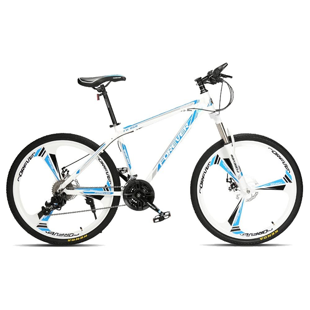 FUFU 24-inch Mountain Bike,24-Speed Bike,Full Suspension Gear,Double Disc Brakes,Adult Bicycle (Color : C)
