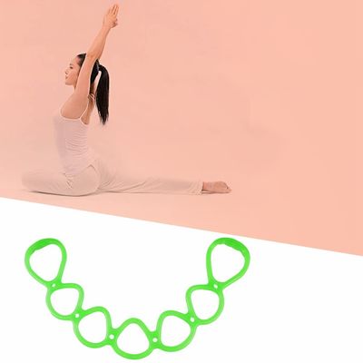7 Ring Stretch and Resistance Exercise Band Stretch Band for Home Fitness, Center Workout, Physical Therapy(Green)