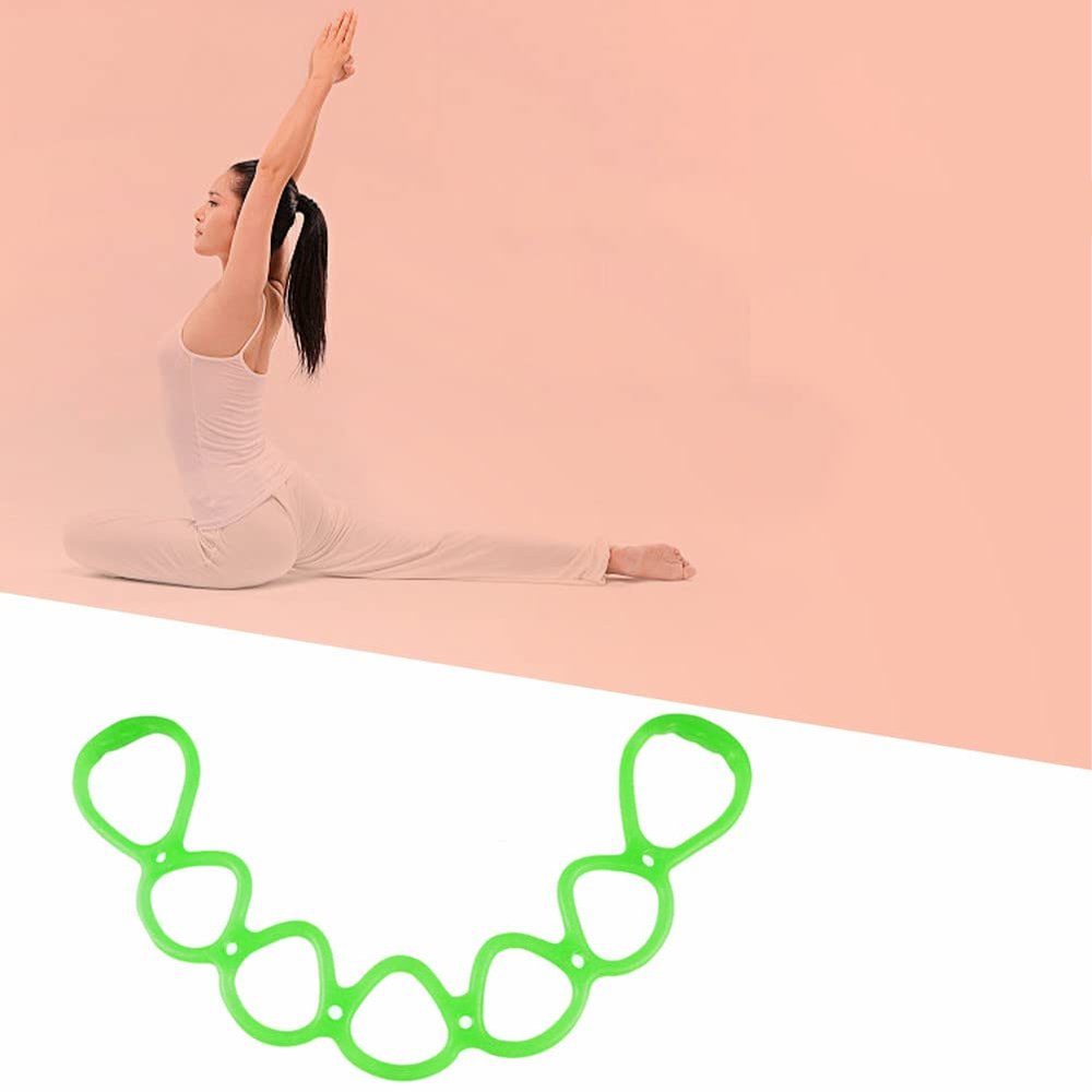 7 Ring Stretch and Resistance Exercise Band Stretch Band for Home Fitness, Center Workout, Physical Therapy(Green)