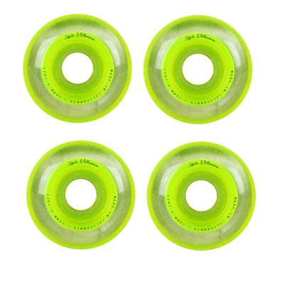 Labeda Millennium Gripper Green Roller Hockey Inline Wheels 72mm X-Soft 4 Pack