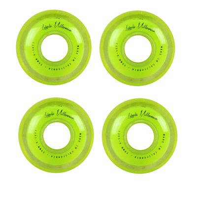Labeda Millennium Gripper Green Roller Hockey Inline Wheels 59mm X-Soft 4 Pack
