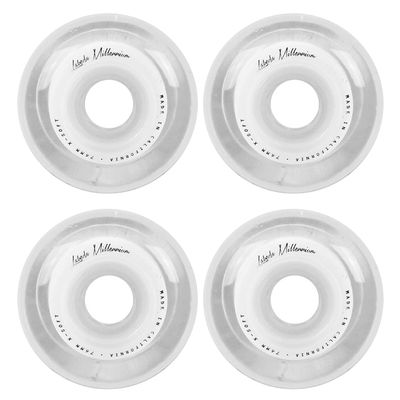 Labeda Millennium Gripper White Roller Hockey Inline Wheels 76mm X-Soft 4 Pack