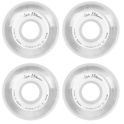 Labeda Millennium Gripper White Roller Hockey Inline Wheels 68mm X-Soft 4 Pack
