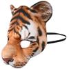 Realistic Printed Animal Costume Mask (Tiger) Brown view 2