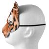 Realistic Printed Animal Costume Mask (Tiger) Brown view 3