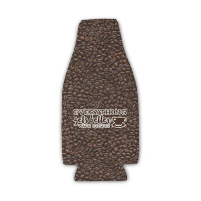 Coffee Addict Zipper Bottle Cooler