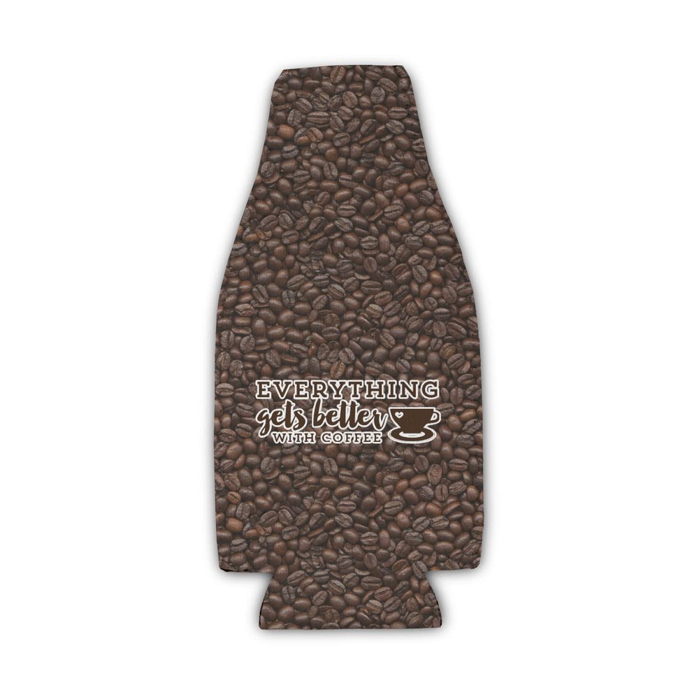 Coffee Addict Zipper Bottle Cooler