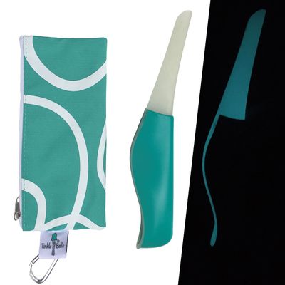 Glow in The Dark Tinkle Belle Female Urination Device | Portable Urinal with Case! Stand to Pee While Staying Fully Clothed! Easy, Reusable for Hiking/Camping/Travel/Concerts/Festivals/Dirty Toilets