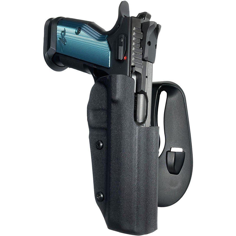 Black Scorpion Gear OWB Kydex Paddle Holster fits CZ Tactical Sport 2 (Black, Right-Hand Draw)