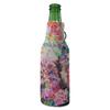 Watercolor Floral Zipper Bottle Cooler view 2