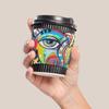 Abstract Eye Painting Coffee Cup Sleeve view 2