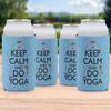 Keep Calm & Do Yoga Can Cooler (12 oz) - Set of 4 view 2