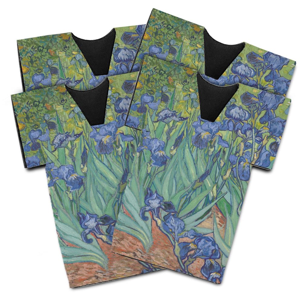 Irises Jersey Bottle Cooler - Set of 4