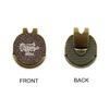 YouCustomizeIt Personalized Coffee Addict Golf Ball Marker - Hat Clip - Gold view 3