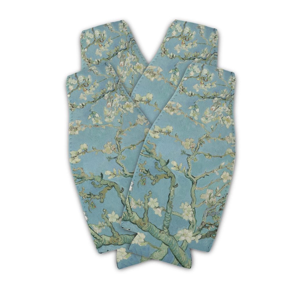 Almond Blossoms Zipper Bottle Cooler - Set of 4