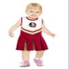 Little King NCAA Infant/Toddler Girls One Piece Team Cheer Jumper Dress-Florida State Seminoles-3T view 1