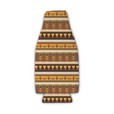 African Masks Zipper Bottle Cooler
