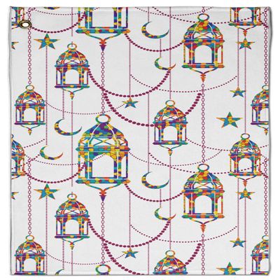YouCustomizeIt Hanging Lanterns Golf Towel - Poly-Cotton Blend - Large