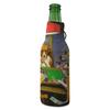 Dogs Playing Poker by C.M.Coolidge Zipper Bottle Cooler view 2