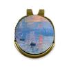 YouCustomizeIt Impression Sunrise by Claude Monet Golf Ball Marker - Hat Clip - Gold view 1