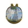 YouCustomizeIt Promenade Woman by Claude Monet Golf Ball Marker - Hat Clip - Gold view 1