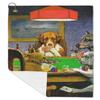 YouCustomizeIt Dogs Playing Poker by C.M.Coolidge Microfiber Golf Towel - Large view 2