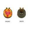 YouCustomizeIt Personalized Fall Leaves Golf Ball Marker - Hat Clip - Gold view 3