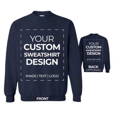 APPARELYN Custom Sweatshirt Design - Create Your Own Sweatshirt with Logo, Text, Image Print Cotton Sweatshirts for Men, Women, Unisex